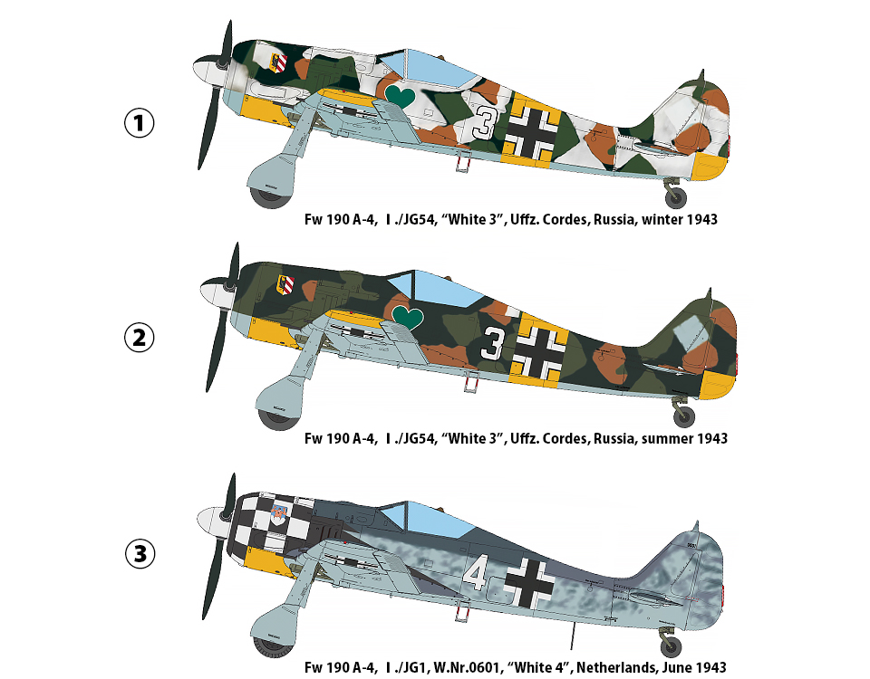 1/32 Fw 190 A-4：Color & marking